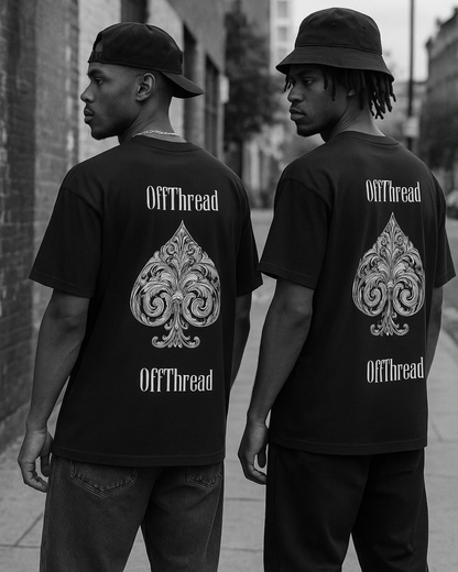 ACE OF SPADES Oversized Tee – Silent Code Drop