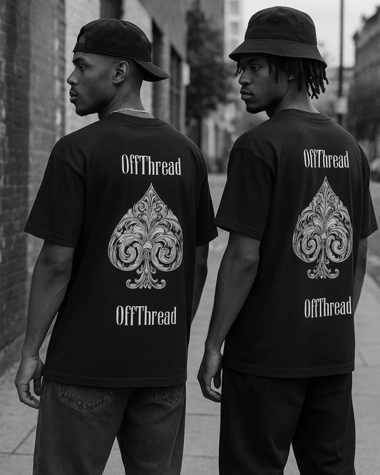 ACE OF SPADES Oversized Tee – Silent Code Drop