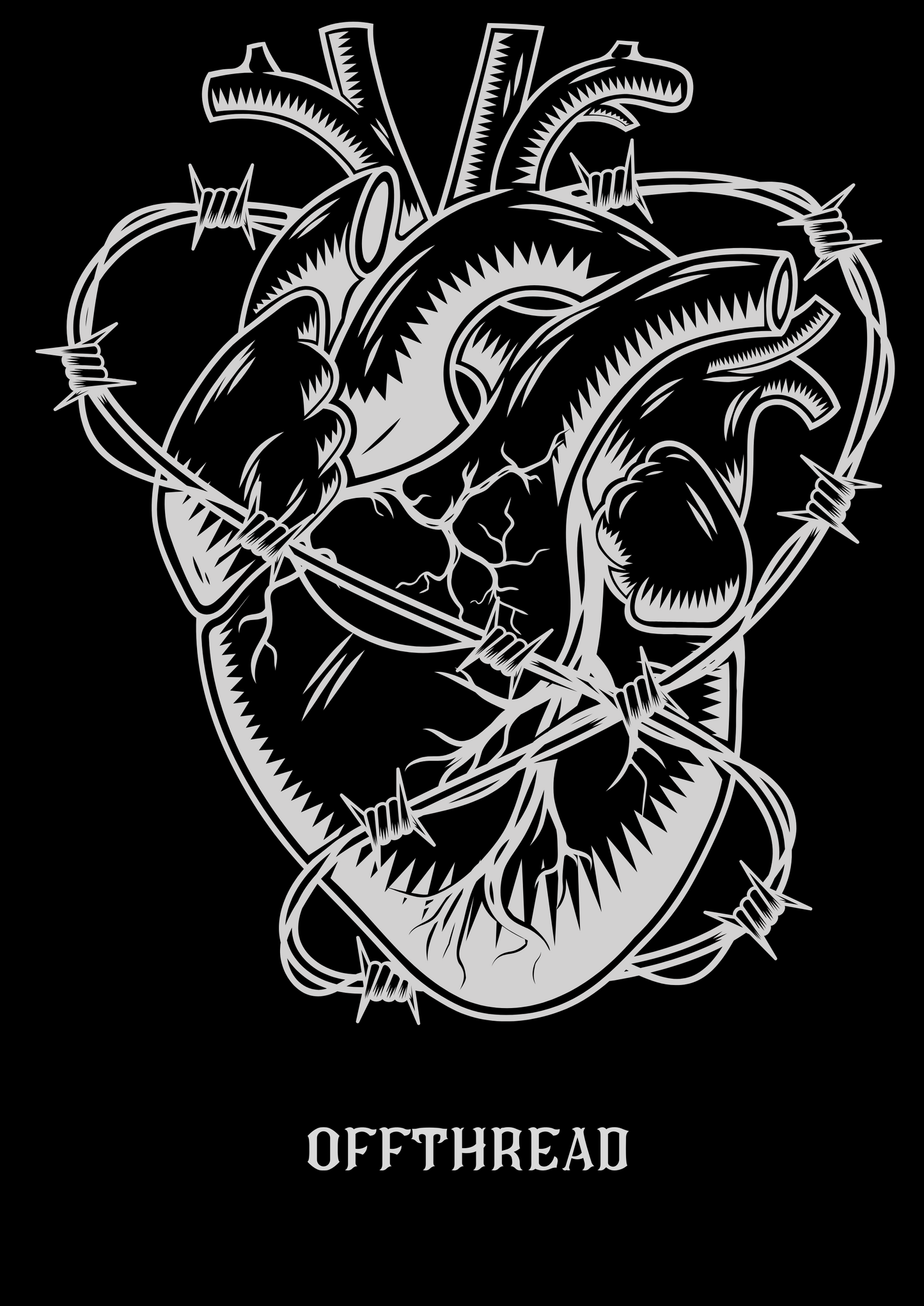 BARBED HEART Sweater – Silent Code Drop
