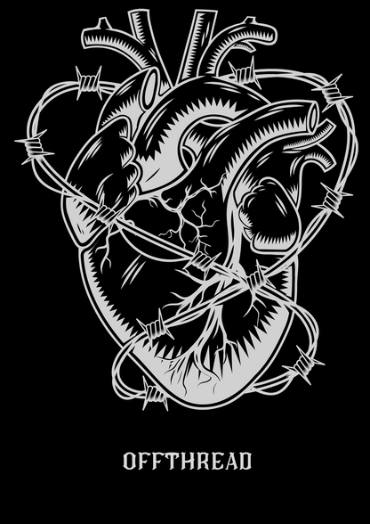 BARBED HEART Sweater – Silent Code Drop