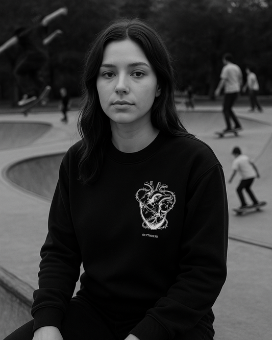 BARBED HEART Sweater – Silent Code Drop