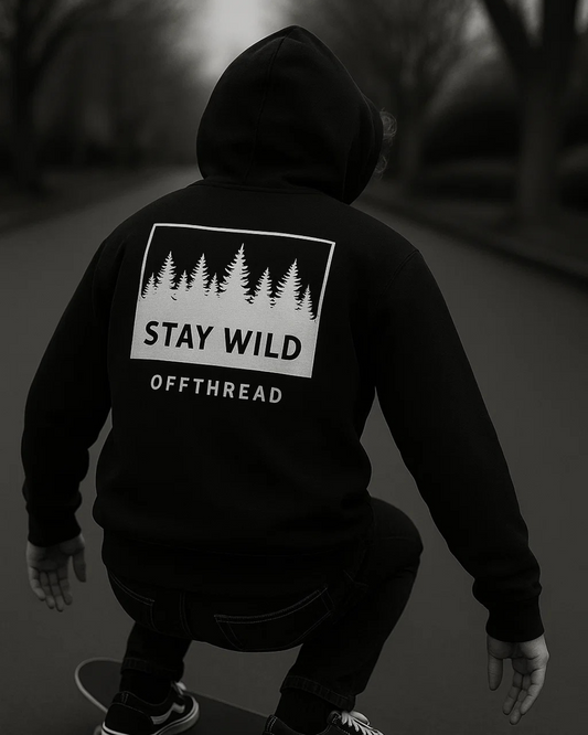 STAY WILD Hoodie – Silent Code Drop