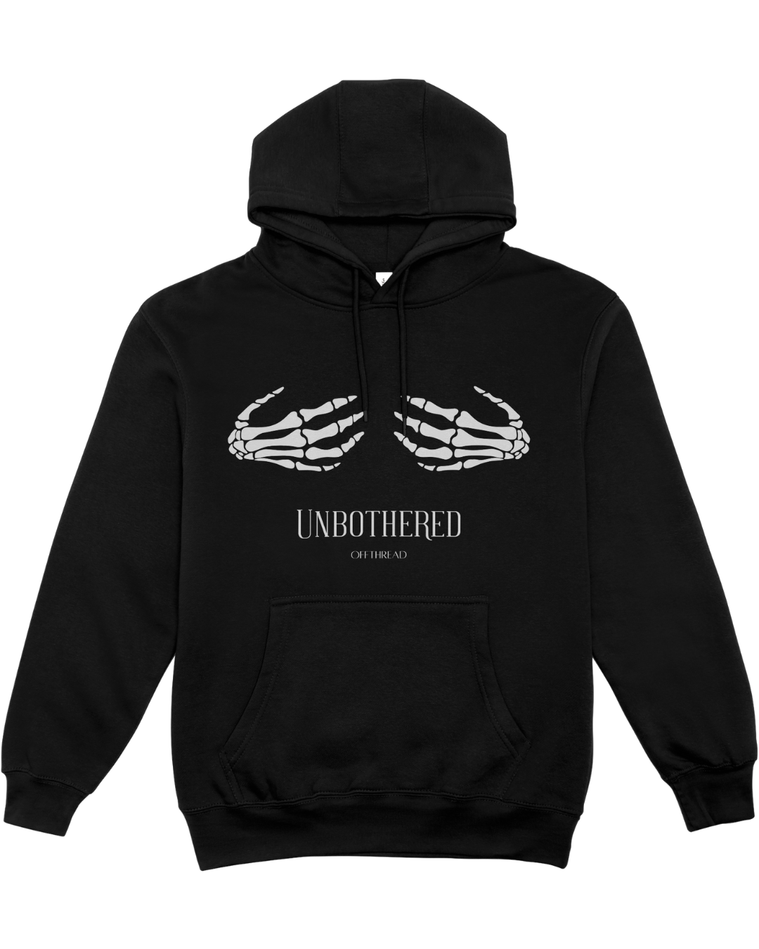UNBOTHERED Skeleton Hoodie – Silent Code Drop
