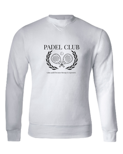 Padel Club Sweater - Therapy is expensive