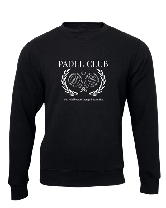 Padel Club Sweater - Therapy is expensive